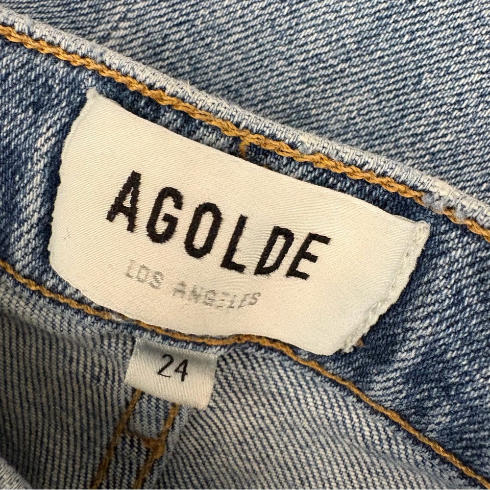 AGOLDE || Pinch Waist Jeans in Debut Blue Wash 24 - Picture 5 of 10
